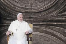 Le pape François à Loppiano en Italie, le 10 mai 2018