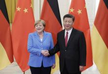 La chancelière allemande Angela Merkel, qui a rencontré le 24 mai le président chinois Xi Jinping, effectue sa 11e visite en Chine depuis son arrivée au pouvoir en 2005.
