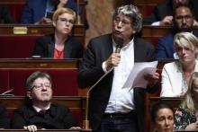 Le député La France insoumise (LFI) Eric Coquerel s'exprime devant l'Assemblée nationale, le 24 octobre 2017