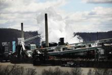 L'usine sidérurgique US Steel de Clairton, en Pennsylvanie, le 2 mars 2018