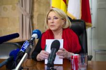La maire LR d'Aix-en-Provence Maryse Joissains-Masini le 27 décembre 2013