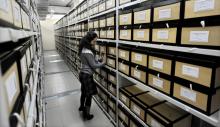 Archives des anciens services secrets bulgares à Sofia, le 6 février 2014