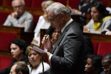 François Cornut-Gentille à l'Assemblée nationale à Paris le 22 mai 2018