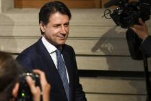 Le Premier ministre italien désigné Giuseppe Conte, le 23 mai 2018 à Rome