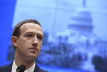 Le PDG de Facebook Mark Zuckerberg le 11 avril 2018 à Washington devant les parlementaires américains de la commission de la Chambre des représentants