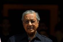 Le nouveau Premier ministre Mahathir Mohamad à Kuala Lumpur en Malaisie, le 11 mai 2018