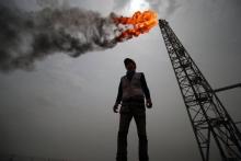 Un champ de pétrole dans la province de Basra, en Irak, le 9 mai 2018