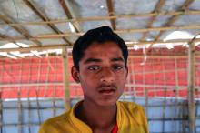 M.D. Hashim, 12 ans, réfugié Rohingya dans un camp à Cox's Bazar, au Bangladesh, le 10 mai 2018