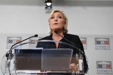 Conférence de presse de Marine Le Pen le 23 mai 2018 à l'Assemblée nationale
