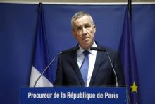 Le procureur de la république de Paris François Molins donne une conférence de presse le 28 mars 2018