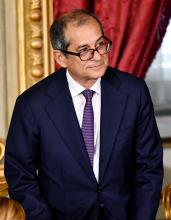 Le ministre italien de l'Economie, Giovanni Tria, au palais présidentiel du Quirinale, à Rome, le 1er juin 2018
