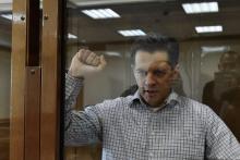 Le journaliste ukrainien Roman Souchtchenko lors de son procès dans un tribunal de MOscou, le 4 juin 2018