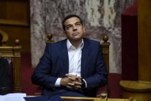 Le Premier ministre grec Alexis Tsipras à Athènes, le 14 juin 2018