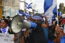 Des manifestants demandent le départ du président Daniel Ortega, le 29 juin 2018 à Masaya, au Nicaragua