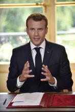 La loi de la réforme ferroviaire a été promulguée le 27 juin 2018 par le président Emmanuel Macron, qui s'est ensuite adressé à la presse à l'Elysée