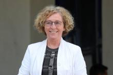 Muriel Pénicaud sortant de l'Elysée le 23 mai 2018