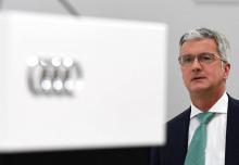 Photo prise le 9 mai 2018 de Rupert Stadler, Pdg du constructeur allemand Audi qui est personnellement soupçonné de fraude dans le scandale des moteurs diesel truqués