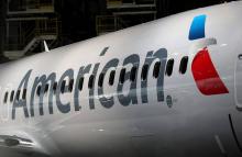 Logo American Airlines sur un Boeing 737-800 le 177 janvier 2013 à Dallas, au Texas