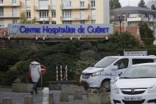 Photo de l'hôpital de Guéret, le 17 janvier 2018