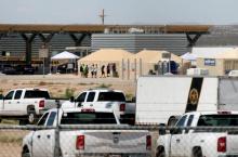 Un centre de détention temporaire pour mineurs sans papiers à Tornillo, au Texas, à la frontière entre le Mexique et les Etats-Unis, le 18 juin 2018