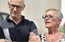 Sylvie Richard, atteinte d'une maladie incurable, et son compagnon Bernard, le 1er juin 2018 à Pont-à-Mousson