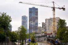 Immeuble de logements en construction à Nanterre (Hauts-de-Seine) le 15 mai 2018