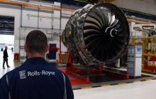 L'usine du motoriste Rolls-Royce à Derby, dans le centre de l'Angleterre, le 30 novembre 2016