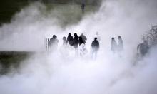 Des activistes anti-nucléaires entourés de gaz lacrymogènes aux alentours du bois Lejuc, près de Mandres-en-Barrois, le 3 mars 2018