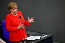 La chancelière allemande ANgela Merkel à Berlin, le 6 juin 2018
