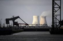 La centrale nucléaire de Doel, près d'Anvers en Belgique, le 17 janvier 2018
