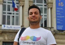 Zak Ostmane, militant politique et LGBT algérien, le 5 juin 2018 à Montpellier