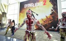 Un personnage de zombie de Dying Light 2 à l'E3 2018, à Los Angeles