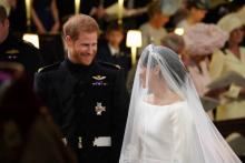 Le prince Harry et Meghan Markle le jour de leur mariage à Windsor, le 19 mai 2018