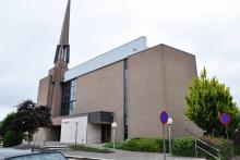 L'actuel bâtiment Gereformeerde Gemeente à Yerseke, aux Pays-Bas, le 19 juin 2018