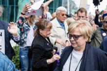 Malgorzata Gersdorf arrive à la Cour suprême à Varsovie le 4 juillet 2018