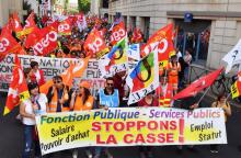 Manifestation de fonctionnaires, le 22 mai 2018 à Montpellier