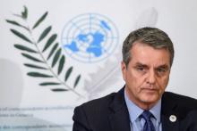 Le directeur général de l'OMC, Roberto Azevedo, le 25 juillet 2018 à Genève