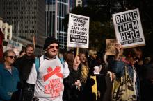 Des manifestants à Sydney le 21 juin 2018 contre la politique d'immigration du gouvernement australien