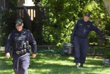 La police de Toronto a découvert début juillet dans une ravine la dépouille de la huitième victime présumée du jardinier-paysagiste Bruce McArthur. Photo prise à Toronto, le 6 juillet 2018, au troisiè