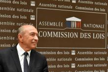 Le ministre de l'Intérieur Gérard Collomb lors de son audition par la commission des Lois de l'Assemblée nationale à Paris le 23 juillet 2018