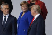 Le président américain Donald Trump avait déclaré avant l'ouverture officielle du sommet de l'OTAN à Bruxelles, le 11 juillet 2018 que "L'Allemagne est complètement contrôlée par la Russie (...) elle 