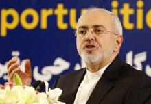 Le ministre des Affaires étrangères iranien Mohammad Javad Zarif lors d'une rencontre avec des économistes à Téhéran, le 16 juillet 2018