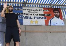 Nabil Fekir accueilli dans sa ville natale de Vaulx-en-Velin le 17 juillet 2018