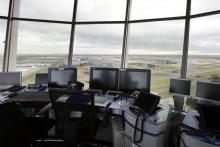L'aéroport Roissy-Charles-de-Gaulle vu de la tour de contrôle, le 7 décembre 2012