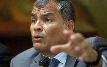 L'ancien président équatorien Rafael Correa, à Guayaquil, en Equateur, le 5 février 2018