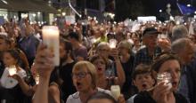 Manifestation contre les réformes judiciaires à Varsovie le 26 juillet 2018