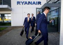 Employés Ryanair le 21 septembre 2017 à Dublin