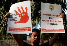 Manifestation à New Delhi contre la "culture du viol" en Inde, le 21 février 2017