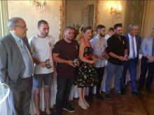 Brice Uriol, Kevin Mennesson, Florian Rocha et Nicolas Mysiorska ont été médaillé par le préfet du Gard.