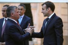 Le président français Emmanuel Macron reçoit le roi de Jordanie Abdallah II le 19 décembre à l'Elysée, à Paris